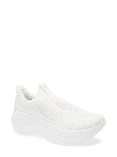 HOKA HOKA Skyward Laceless Recovery Sneaker in White /White at Nordstrom
