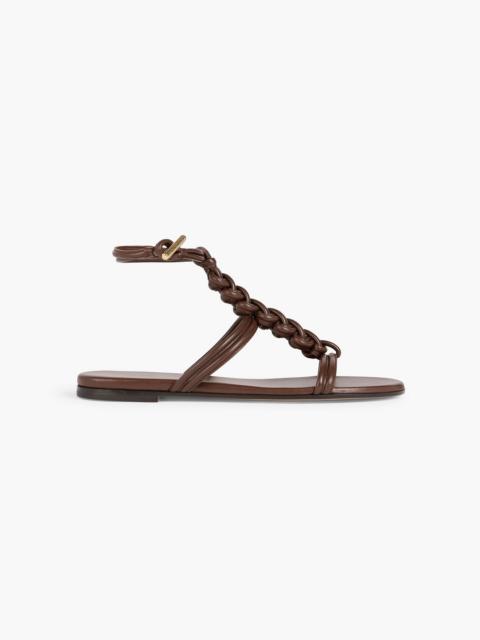 Gianvito Rossi Capua braided leather sandals