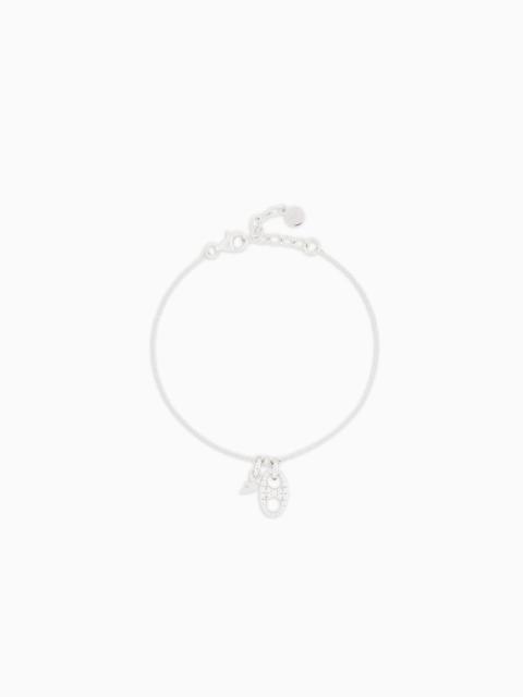 EMPORIO ARMANI STERLING SILVER PENDANT BRACELET