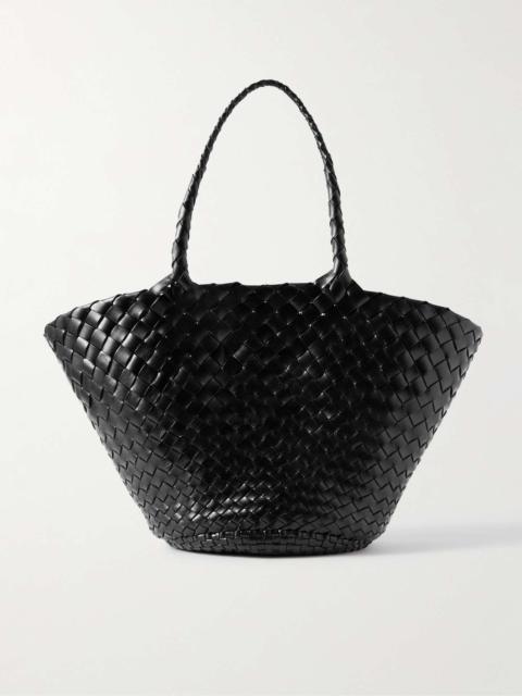 Egola woven leather tote Black