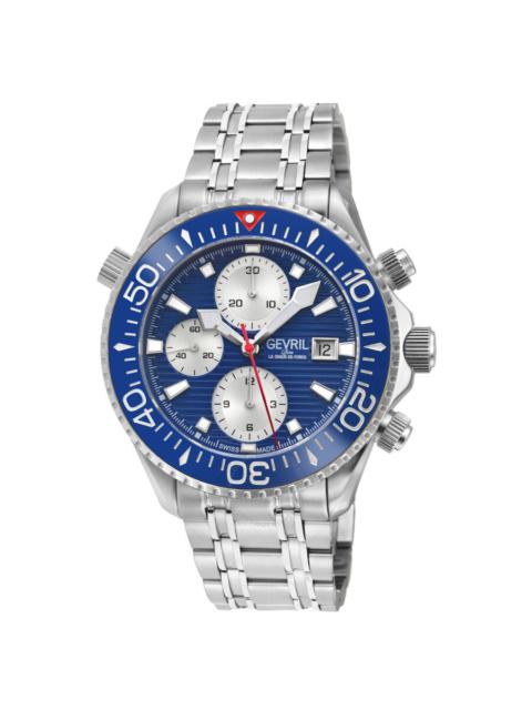 Other Designers Gevril Hudson Yards Chronograph Automatic Blue Dial Men's Watch 48815B