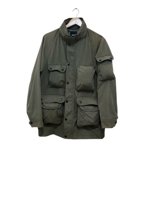 Other Designers Beams Plus × Japanese Brand × L.L. Bean - Rare Design Beams Multi Pocket 14 Blouson Jacket Olive Green