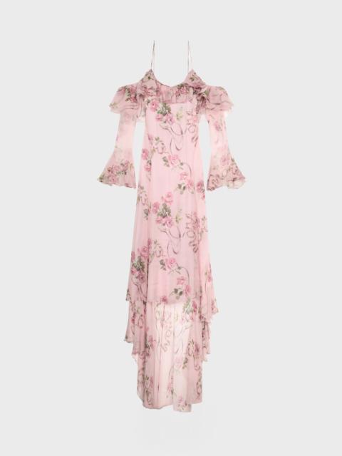 Blumarine PRINTED SILK CREPONNE DRESS