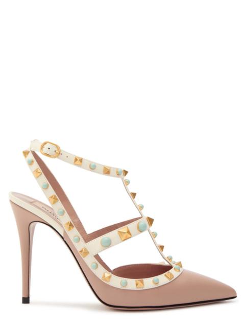 Valentino Valentino Rockstud 100 Embellished Leather Pumps