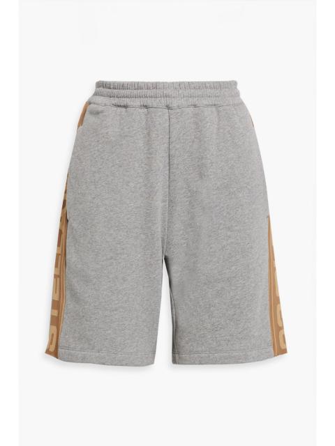 Stella McCartney Jacquard-trimmed cotton-fleece shorts