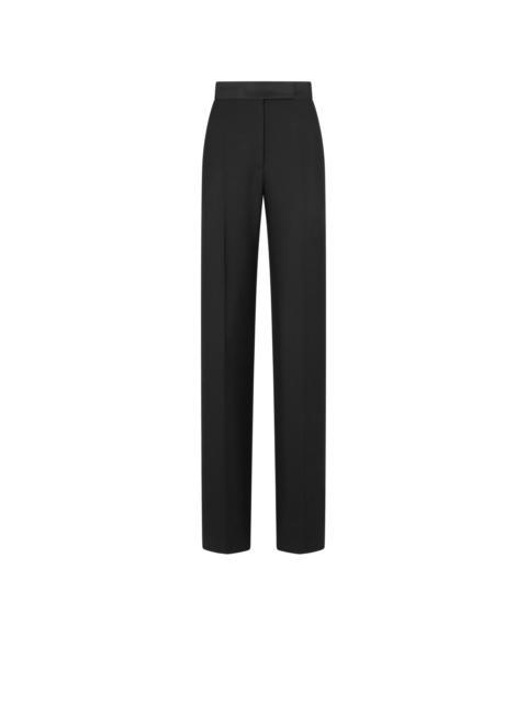 TOM FORD WOOL SILK BLEND HIGH-WAISTED TUXEDO PANTS