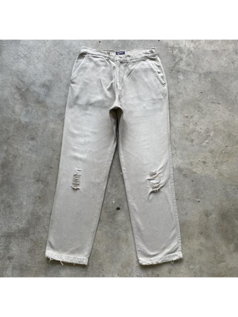 Other Designers Vintage - W30🔥 Vintage Beams Made In Italy Distressed Trousers Pants