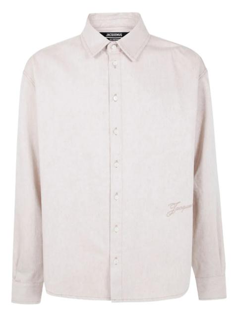 JACQUEMUS Jacquemus Men Embroidered Shirt