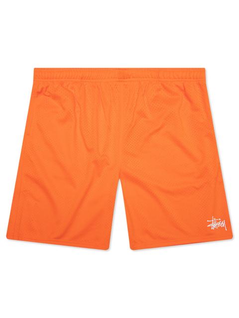 Stüssy MESH BASIC SHORTS - ORANGE