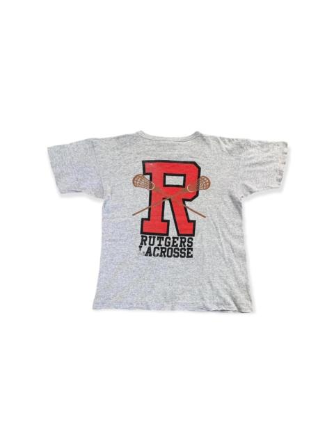 Champion Vintage Rutgers Lacrosse T-Shirt Champion