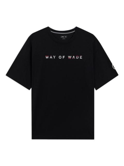 Li-Ning Li-Ning Way Of Wade Code Graphic Loose Fit T-shirt 'Black' AHSS437-1