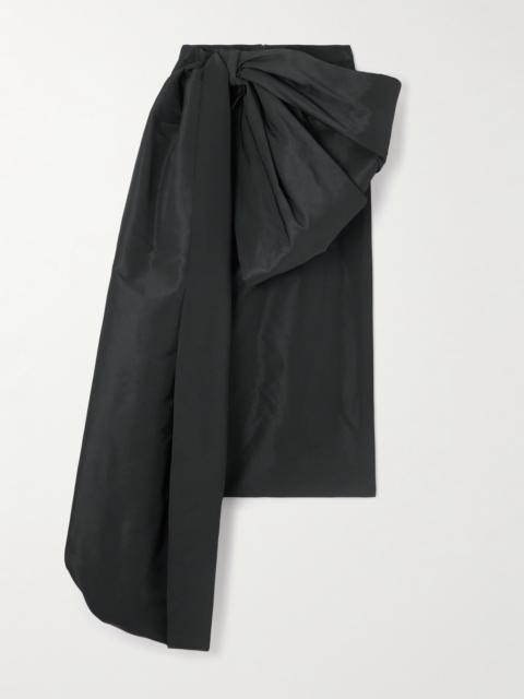 Givenchy Bow-embellished Taffeta Midi Skirt