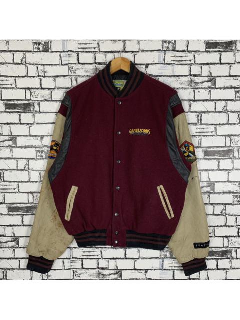 Other Designers Sportswear - Game Work Apparel Play At Your Own Risk VarsityJacket