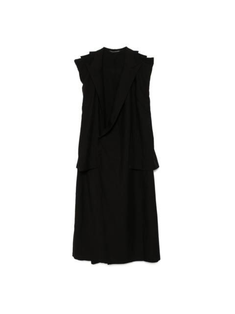 twisted gabardine coat