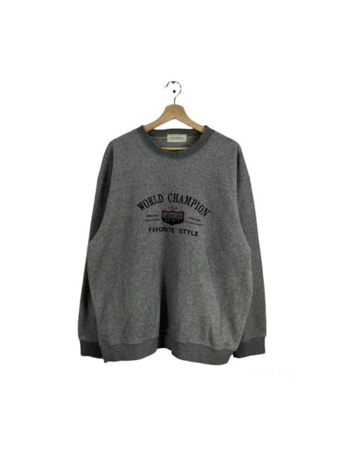 Other Designers Japanese Brand - VINTAGE SWEATSHIRT WORLD CHAMPION USA BIG LOGO