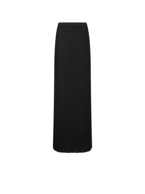 TOM FORD MICRO SEQUINS EMBELLISHED RIB LONG SKIRT