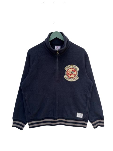 Other Designers Uniqlo - Vintage Y2K Yankees Half Zip Sweatershort