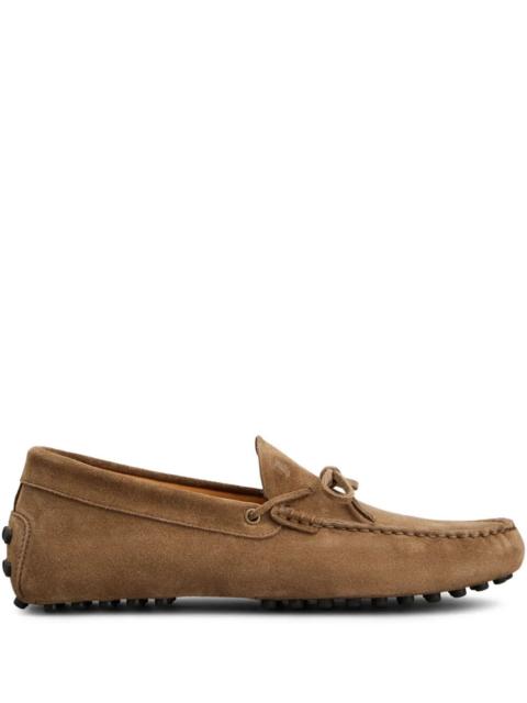 Tod's Tod's Men Gommino Suede Loafers With Lace