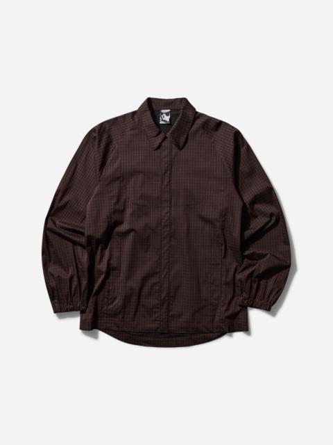 GR10K Men's Bilitis Check Shirt Chocolate Brown