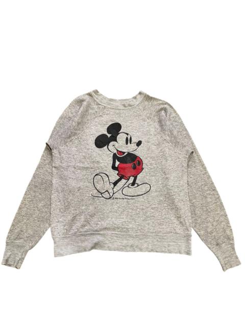Other Designers Vintage 70s Mickey Mouse Heather Gray Triblend Crewneck