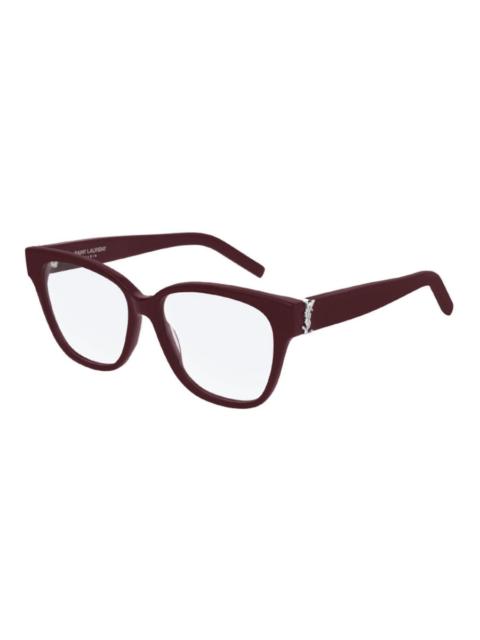SAINT LAURENT Saint Laurent Ladies Black Square Eyeglass Frames SLM33 006