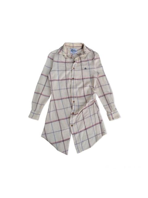 Vivienne Westwood Vivienne Westwood MAN Asymmetric Plaid Flannel Shirt