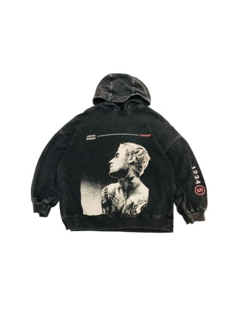 Other Designers H&M - DOPE 🔥 JUSTIN BIEBER CHANGES BAGGY BOXY HOODIE ACID WASH