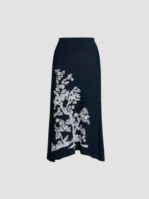 Erdem A-LINE MIDI KNIT SKIRT