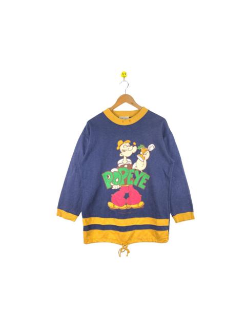 Other Designers Vintage Popeye Sweatshirt 90s Cartoon Olive Sweater