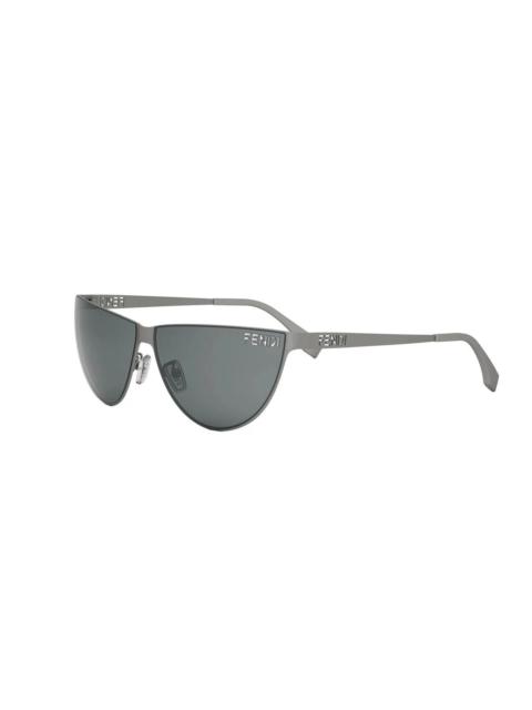 FENDI Fendi Grey Cat Eye Ladies Sunglasses FE40138U 20A 62