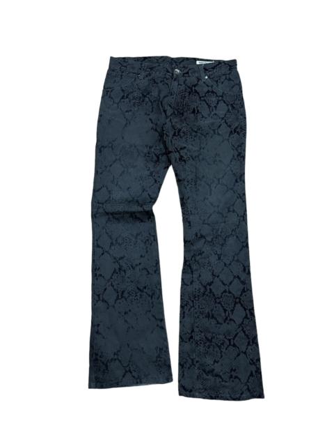 Other Designers If Six Was Nine - Semantic Design "Python" Woven Flared Jeans