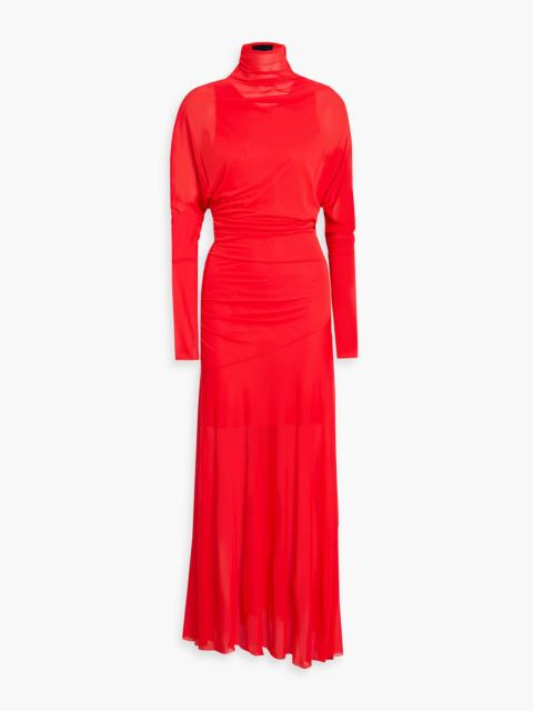 Proenza Schouler Paula draped crepe-jersey maxi dress