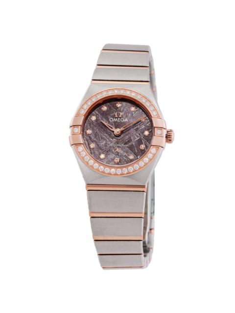OMEGA Omega Constellation Quartz Diamond Purple Dial Ladies Watch 13125256099001