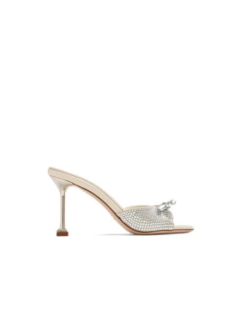 Miu Miu Miu Miu Leather Crystals Mules Women