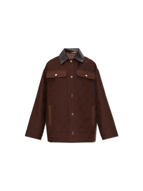 CASABLANCA CASABLANCA Brown Collar Jacket New & Authentic (Women's size