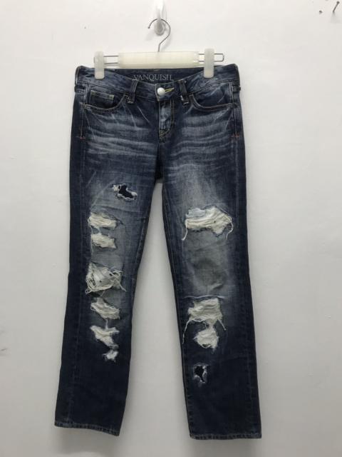 Other Designers Japanese Brand Women Vanquish Denim Distressed Jeans