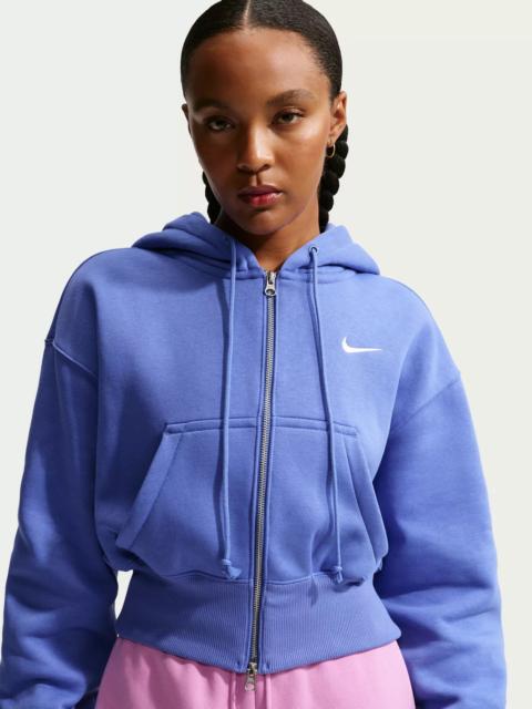 Nike Nike Women's Sportswear Phoenix Fleece Loose Full-Zip Cropped Hoodie