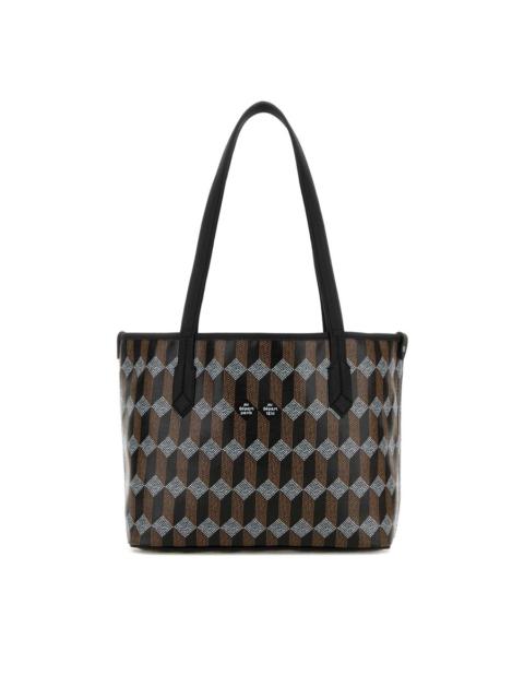 Other Designers Au Depart Printed Canvas Tote No.28 Shopping Bag