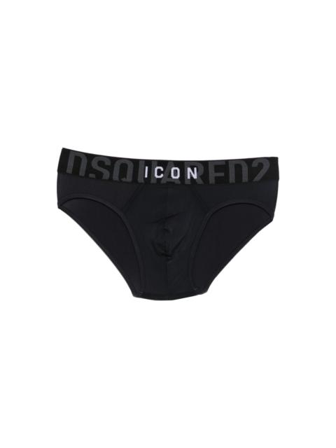 DSQUARED2 Dsquared Black Cotton Blend Briefs