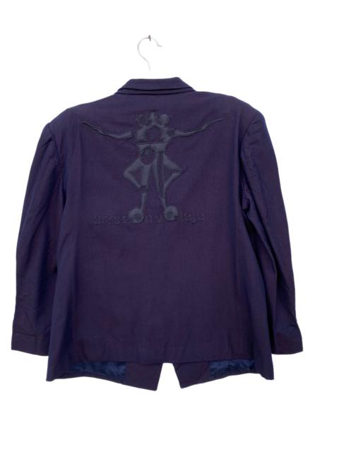 Other Designers Japanese Brand - Arrston Volaju Spellout Wooly Jacket