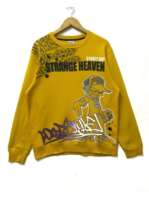 Other Designers Brand - Strange Heaven Street Boy Big Logo Sweatshirt Yellow Large