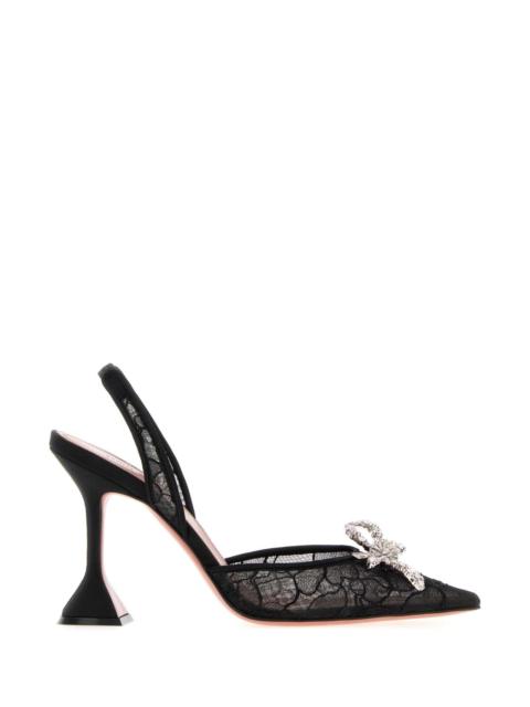 Amina Muaddi Amina Muaddi Women Black Lace Rosie Pumps