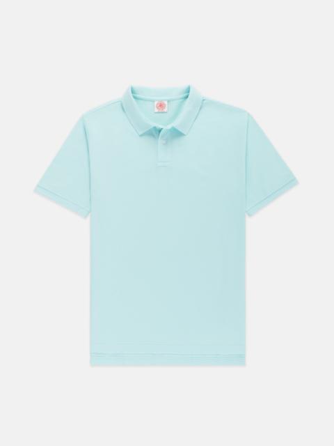 J. PRESS LIGHT BLUE COTTON PIQUE POLO