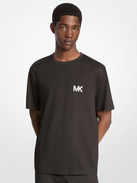 MICHAEL KORS Logo Appliqué Cotton T-Shirt