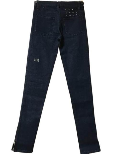Ksubi Tsubi MIA Archive Skinny Jeans UK8 Cross Stud Zip Hem
