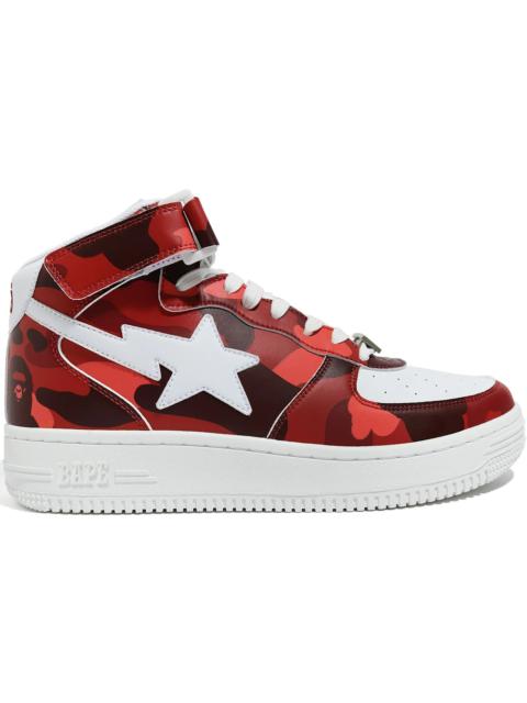 A BATHING APE® A Bathing Ape Bape Sta Mid Camo Red