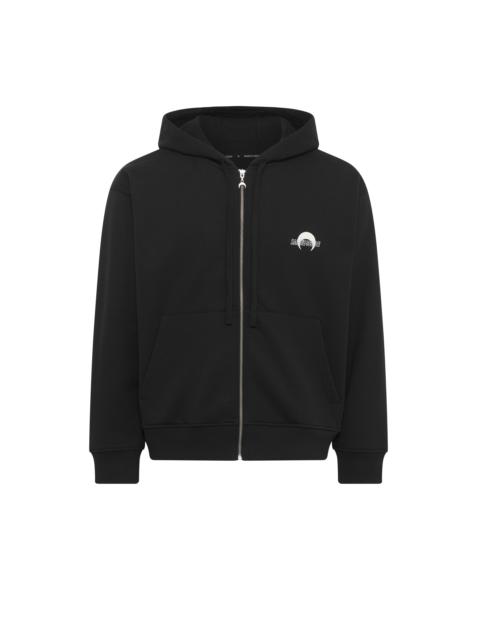 Marine Serre Ms Sport Fleece Zipped Hoodie