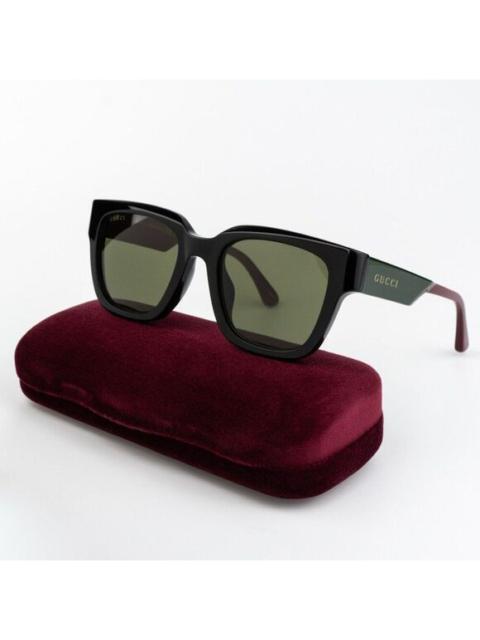 GUCCI NEW Gucci GG1670SK 005 Black Red Green Square Unisex Sunglasses