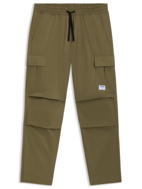 HUGO RELAXED-FIT CARGO TROUSERS IN RIPSTOP COTTON