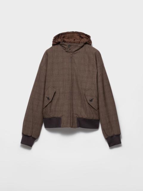 Prada Hooded wool jacket